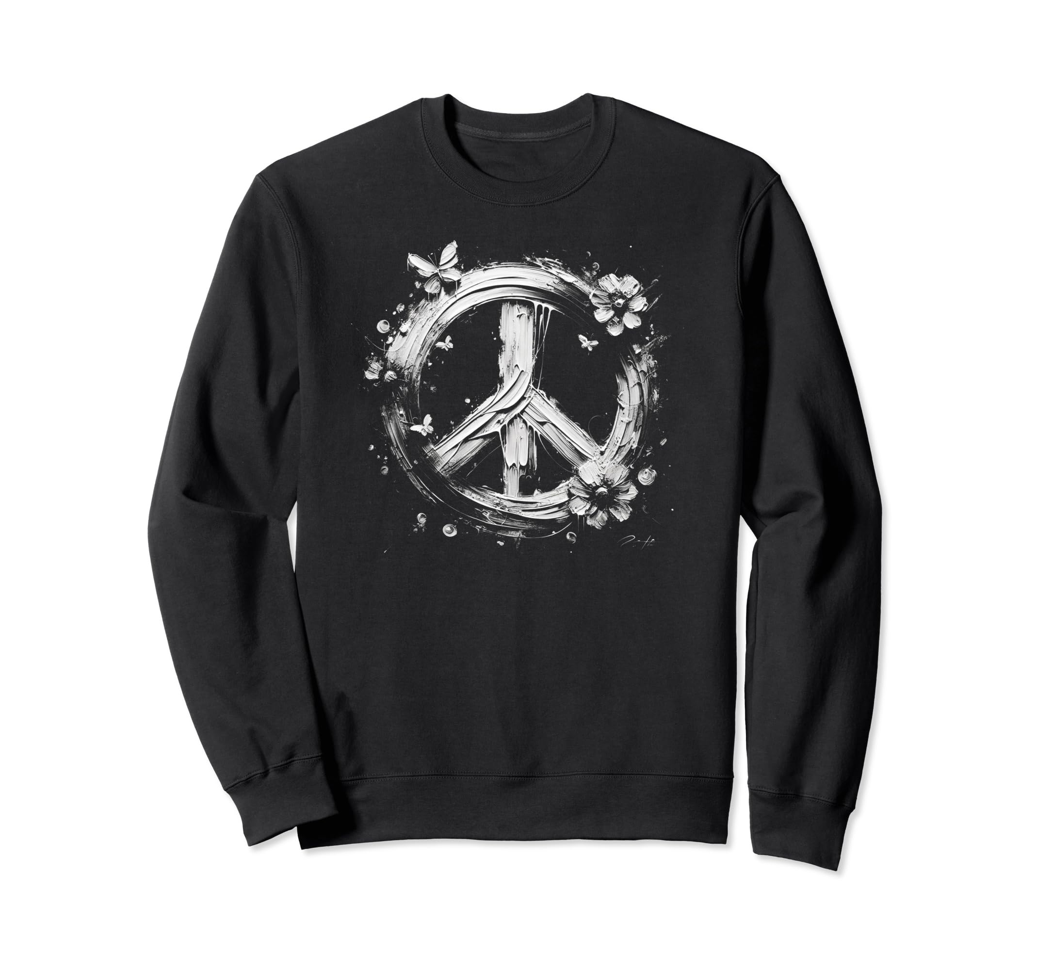 60S 70S Peace Love And Groovy Flower Sweatshirt - Graphic Print for Adults - T-Shirt, Sweatshirt, Hoodie