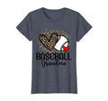 Baseball Grandma Funny Leopard Heart T-Shirt - Graphic Print Men Women - T-Shirt, Sweatshirt, Hoodie