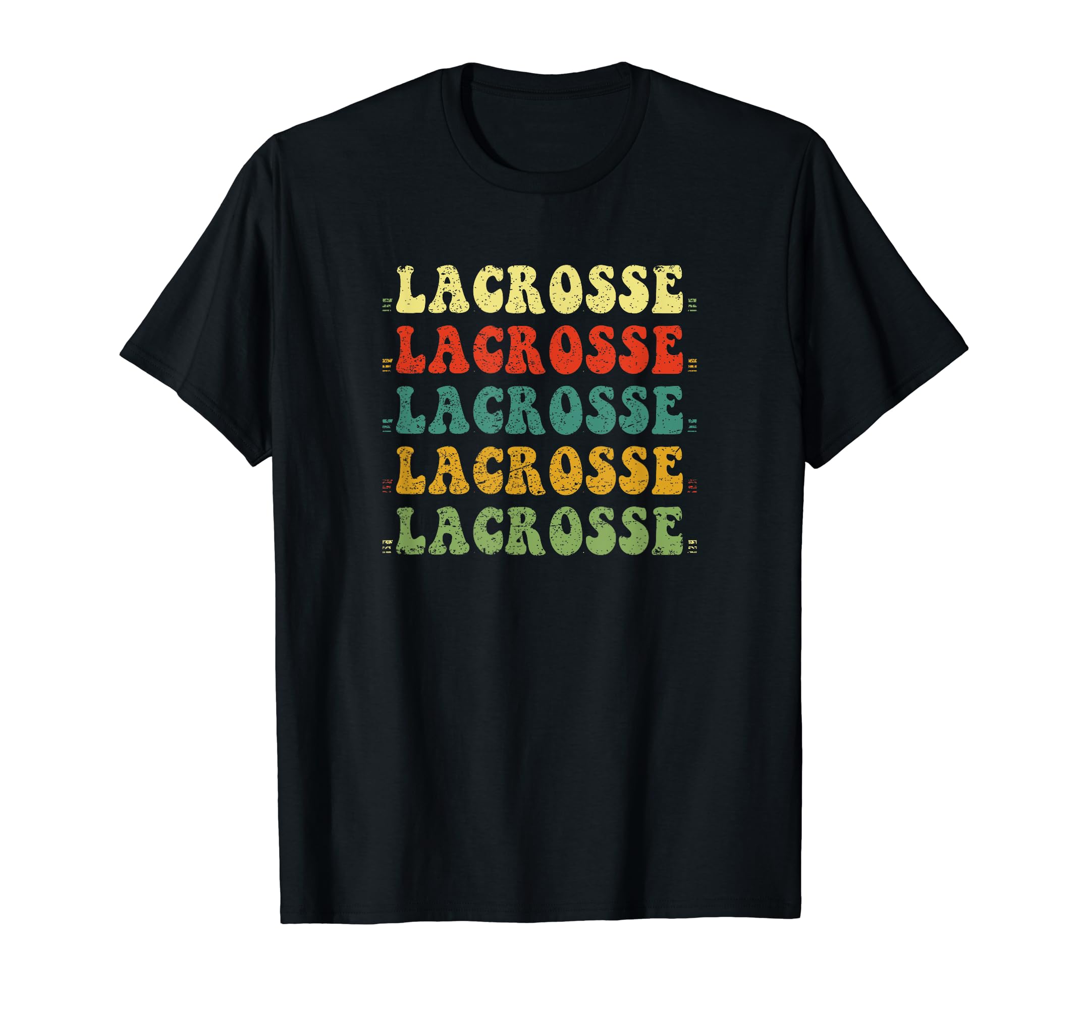 Distressed Lacrosse T-Shirt - Minimalist Print Unisex - T-Shirt, Sweatshirt, Hoodie