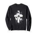 Y2K Goth Alt Grunge Cross Gothic Sweatshirt - Fun Novelty Design Men Women - T-Shirt, Sweatshirt, Hoodie