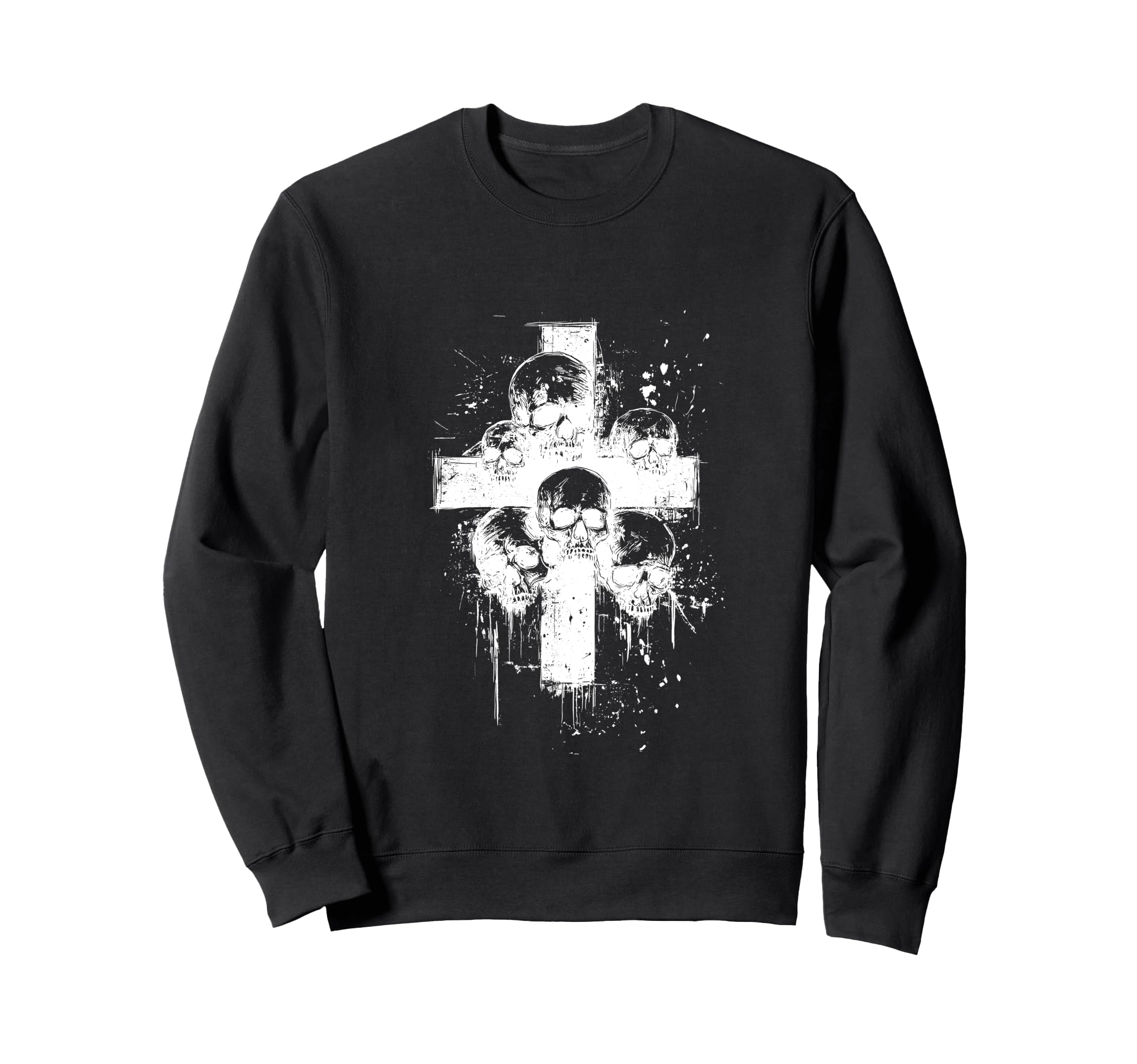 Y2K Goth Alt Grunge Cross Gothic Sweatshirt - Fun Novelty Design Men Women - T-Shirt, Sweatshirt, Hoodie