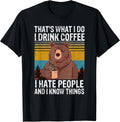 Bear Drinking Coffee camping - Adult & Kids T-Shirts, Sweatshirts & Hoodies apparel design preview 1