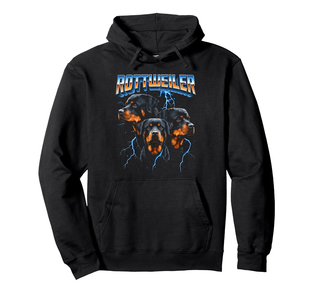 Rottweiler 80S Dog Lover Funny 90S Hoodie - Custom Art Print Men Women - T-Shirt, Sweatshirt, Hoodie