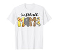 Softball Mama Leopard Game Day Mom T-Shirt - Fun Novelty Design Men Women - T-Shirt, Sweatshirt, Hoodie