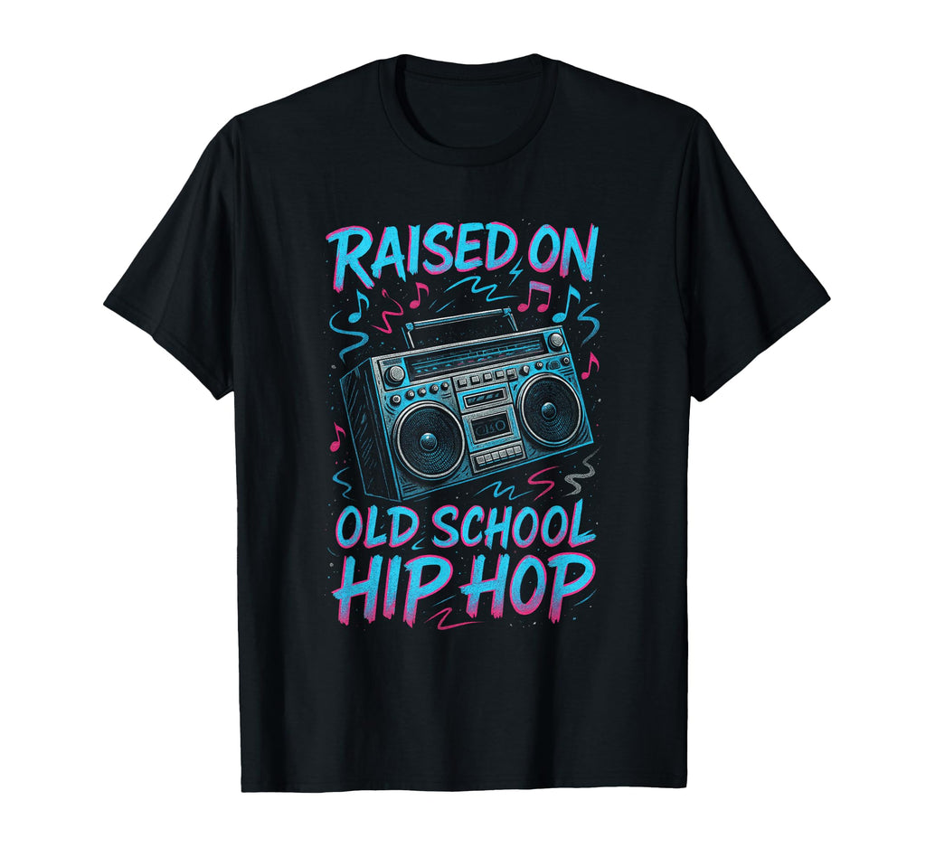 Raised Old School Hip Hop 90S Graffiti T-Shirt - Unique Graphic Unisex - T-Shirt, Sweatshirt, Hoodie