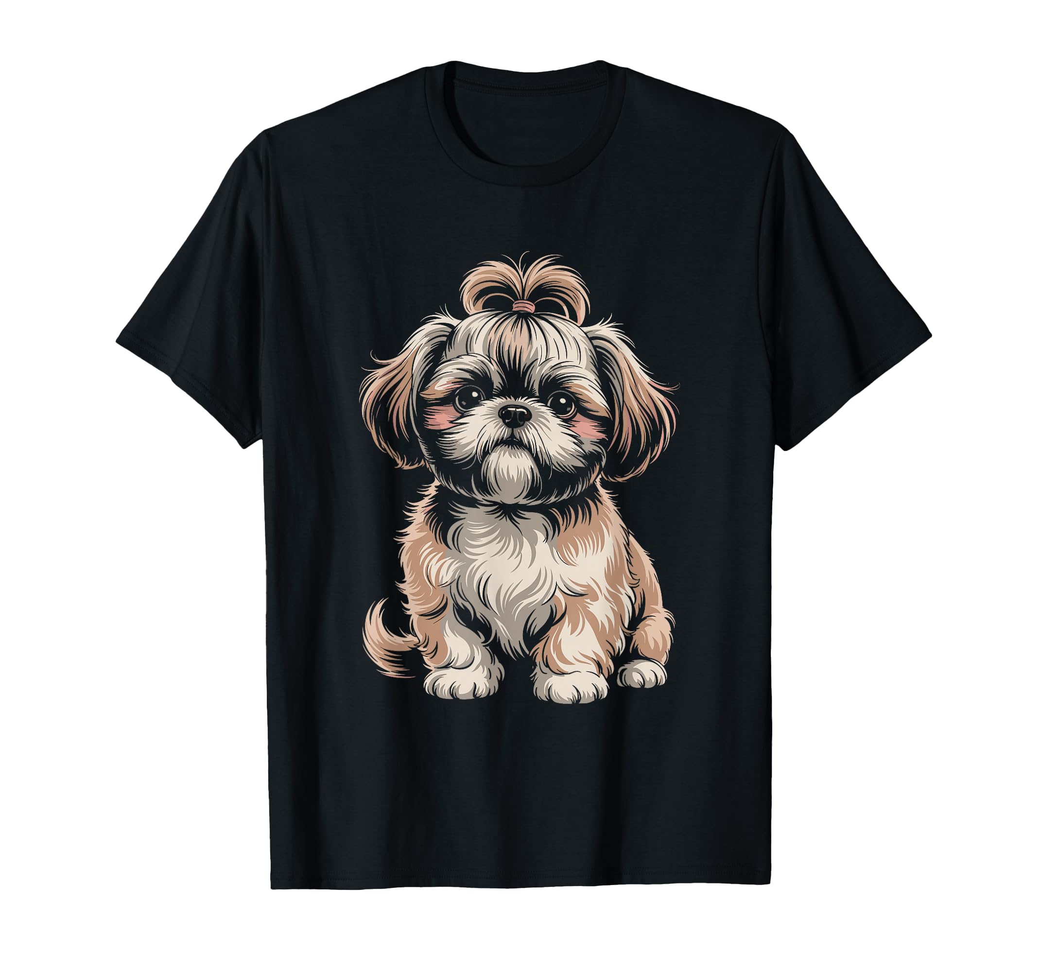 Shih Tzu Dog Silhouette Sunset T-Shirt - Novelty Apparel Men Women - T-Shirt, Sweatshirt, Hoodie