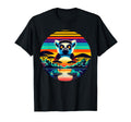 Lemur Sunset Safari 70S T-Shirt - Unique Graphic Unisex - T-Shirt, Sweatshirt, Hoodie