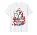 Coquette Bow Game Day Baseball Mama T-Shirt - Minimalist Print for Adults - T-Shirt, Sweatshirt, Hoodie