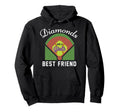 Funny Softball Diamonds Are Best Friend Hoodie - Novelty Apparel Unisex - T-Shirt, Sweatshirt, Hoodie