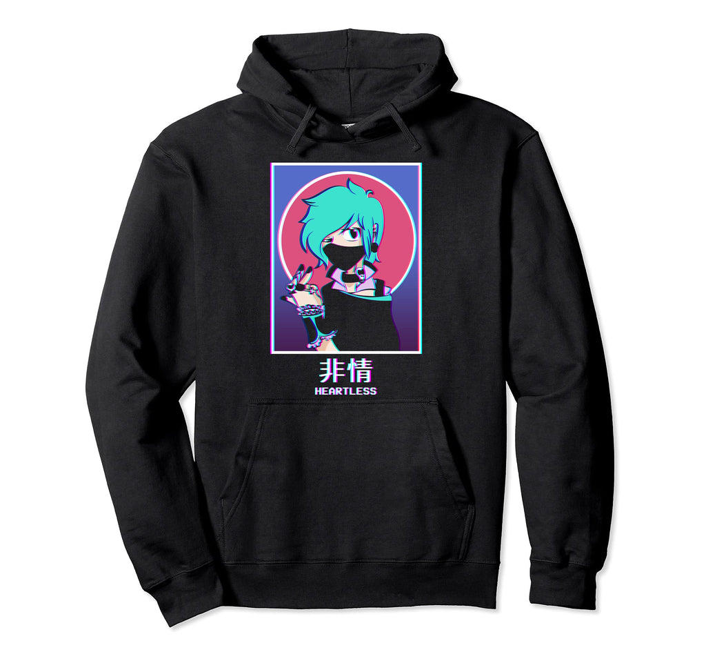 Heartless Pastel Goth Anime Vaporwave Hoodie - Trendy Graphic Unisex - T-Shirt, Sweatshirt, Hoodie