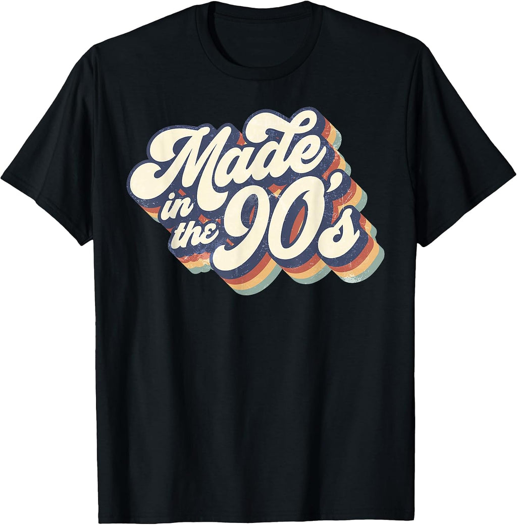 Made In The 90's Retro Funny Vintage 1990s Party - Adult & Kids T-Shirts, Sweatshirts & Hoodies apparel design preview 1