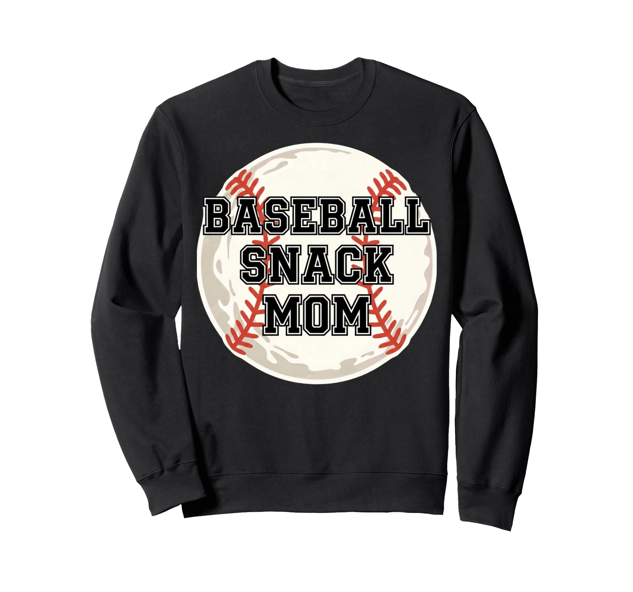 Funny Baseball Snack Mom Game Day Sweatshirt - Minimalist Print Unisex - T-Shirt, Sweatshirt, Hoodie