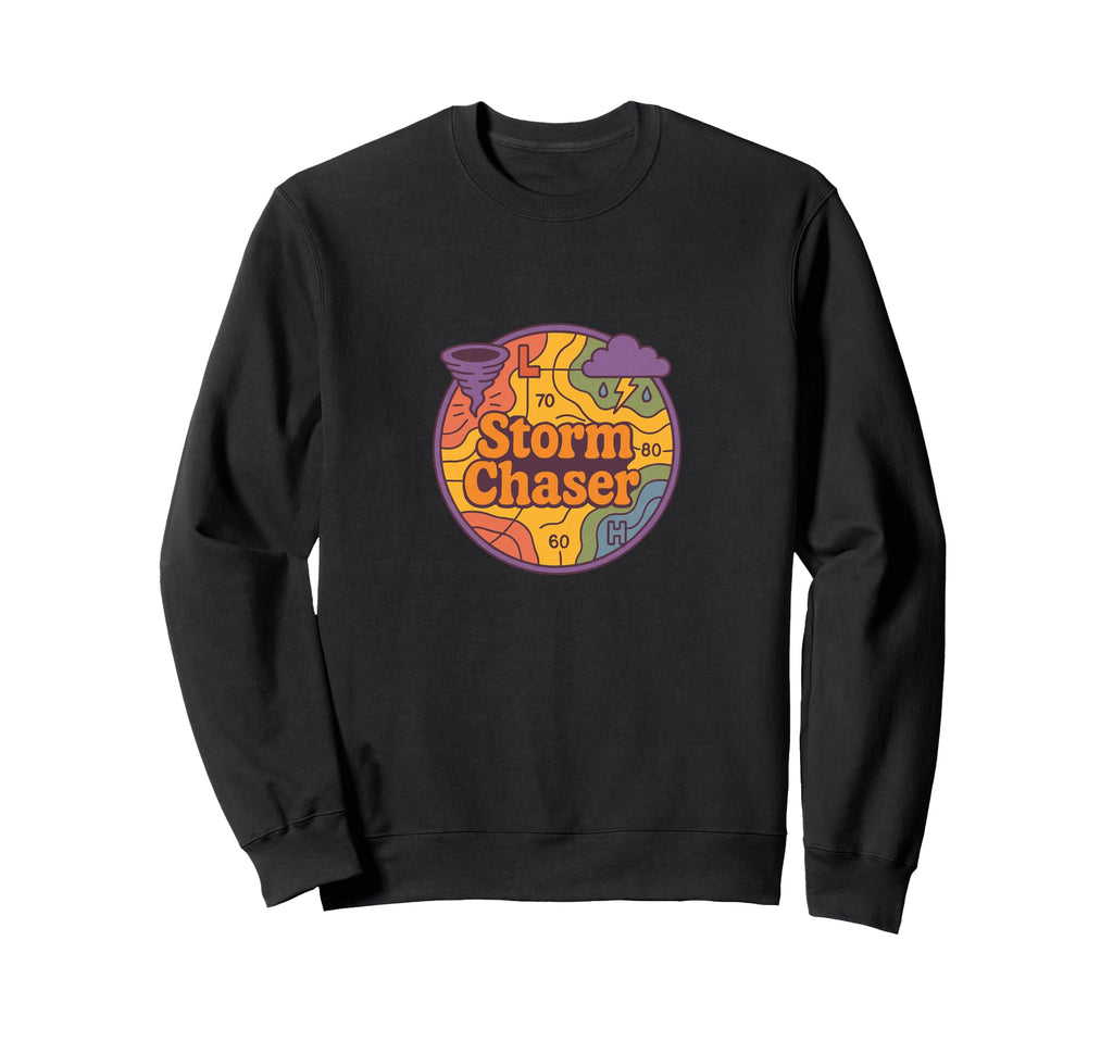 Storm Chaser Illustration Sweatshirt - Aesthetic Graphic Men Women - T-Shirt, Sweatshirt, Hoodie