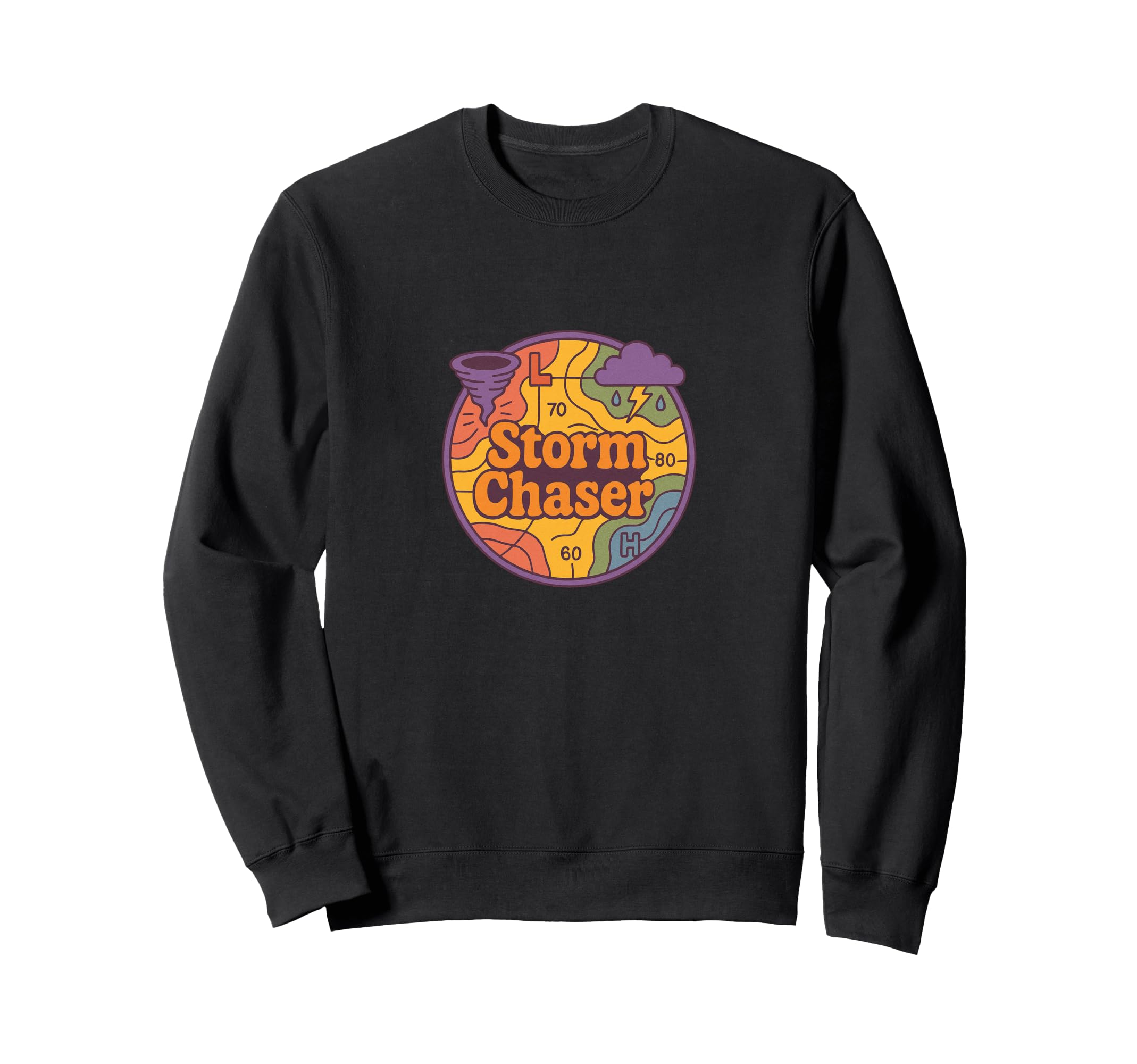 Storm Chaser Illustration Sweatshirt - Aesthetic Graphic Men Women - T-Shirt, Sweatshirt, Hoodie