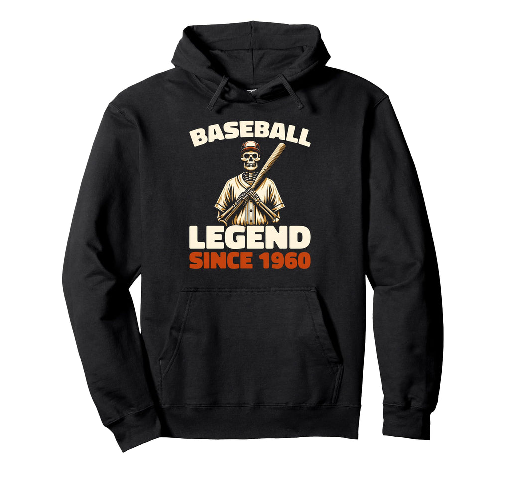 Born 1960 Baseball Team Sport Player Hoodie - Trendy Graphic for Adults - T-Shirt, Sweatshirt, Hoodie