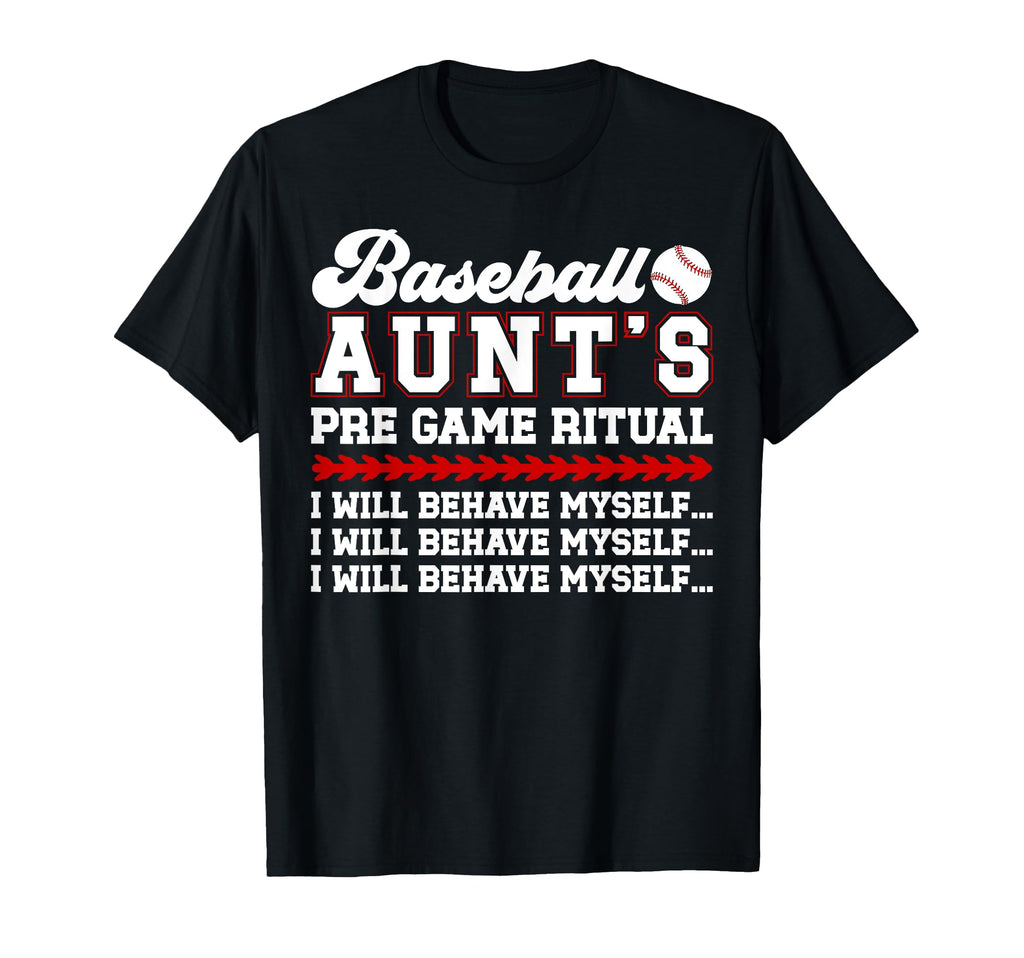 Baseball Aunt Funny Aunt Baseball Player T-Shirt - Graphic Print Men Women - T-Shirt, Sweatshirt, Hoodie
