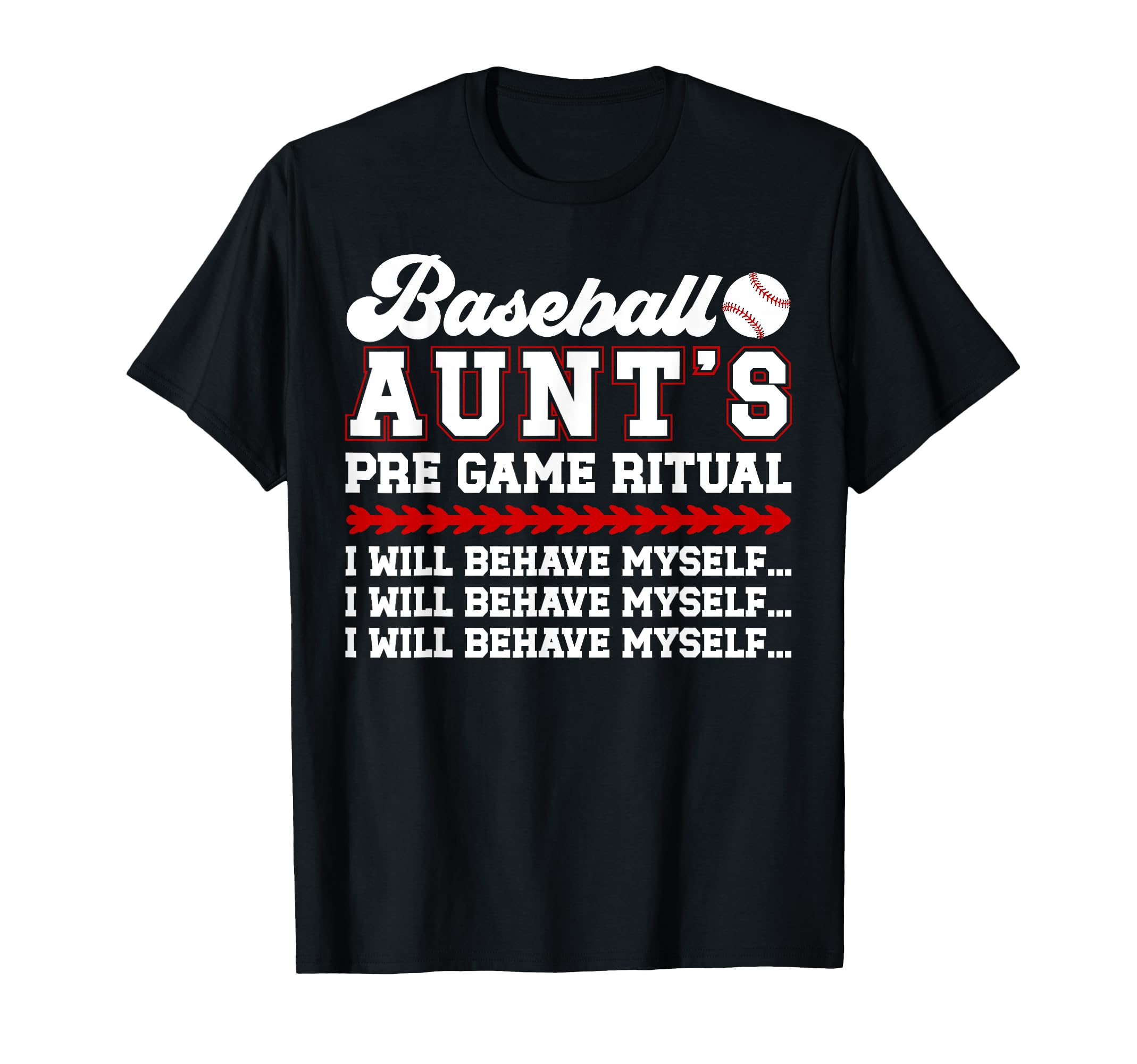 Baseball Aunt Funny Aunt Baseball Player T-Shirt - Graphic Print Men Women - T-Shirt, Sweatshirt, Hoodie