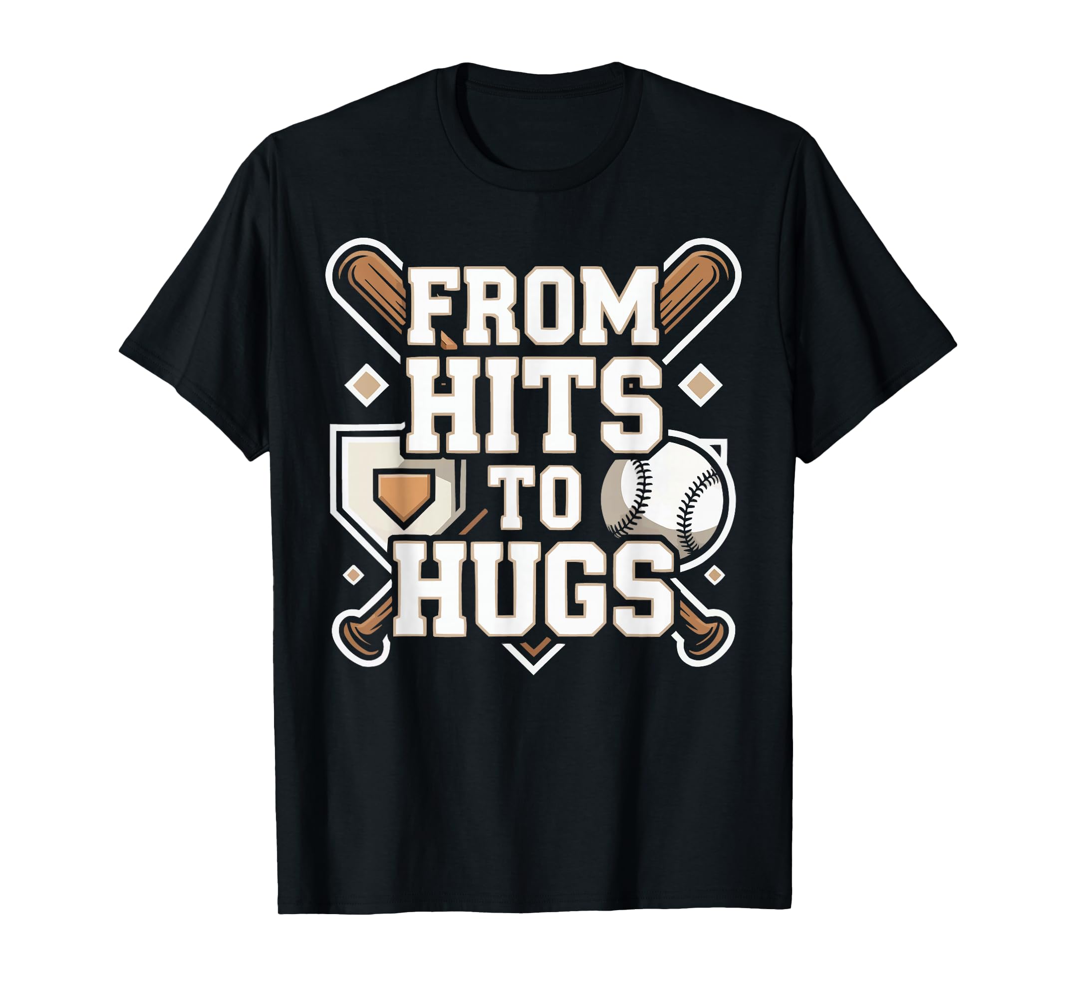 Baseball Dad Baseballer Daddy Baseball T-Shirt - Trendy Graphic for Adults - T-Shirt, Sweatshirt, Hoodie