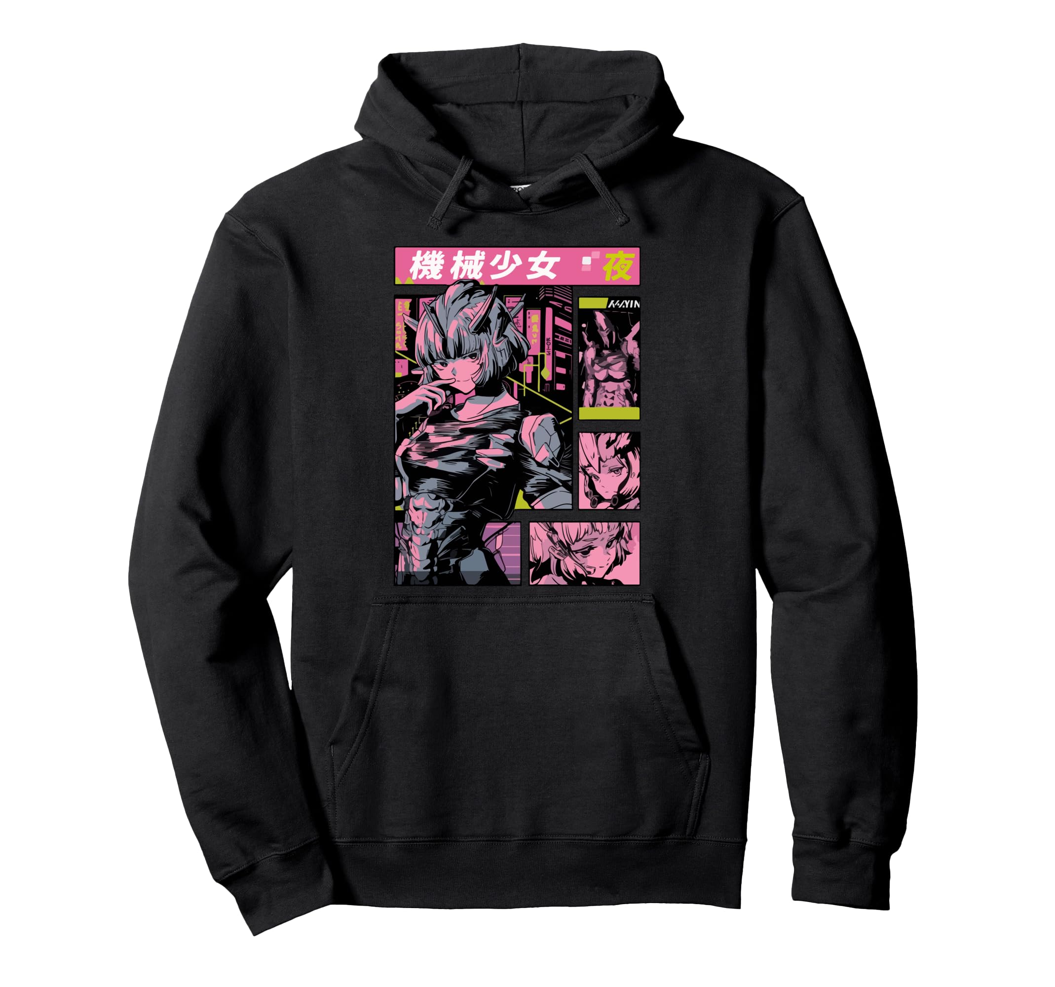 Cyberpunk Anime Dystopian Manga Hoodie - Trendy Graphic Men Women - T-Shirt, Sweatshirt, Hoodie