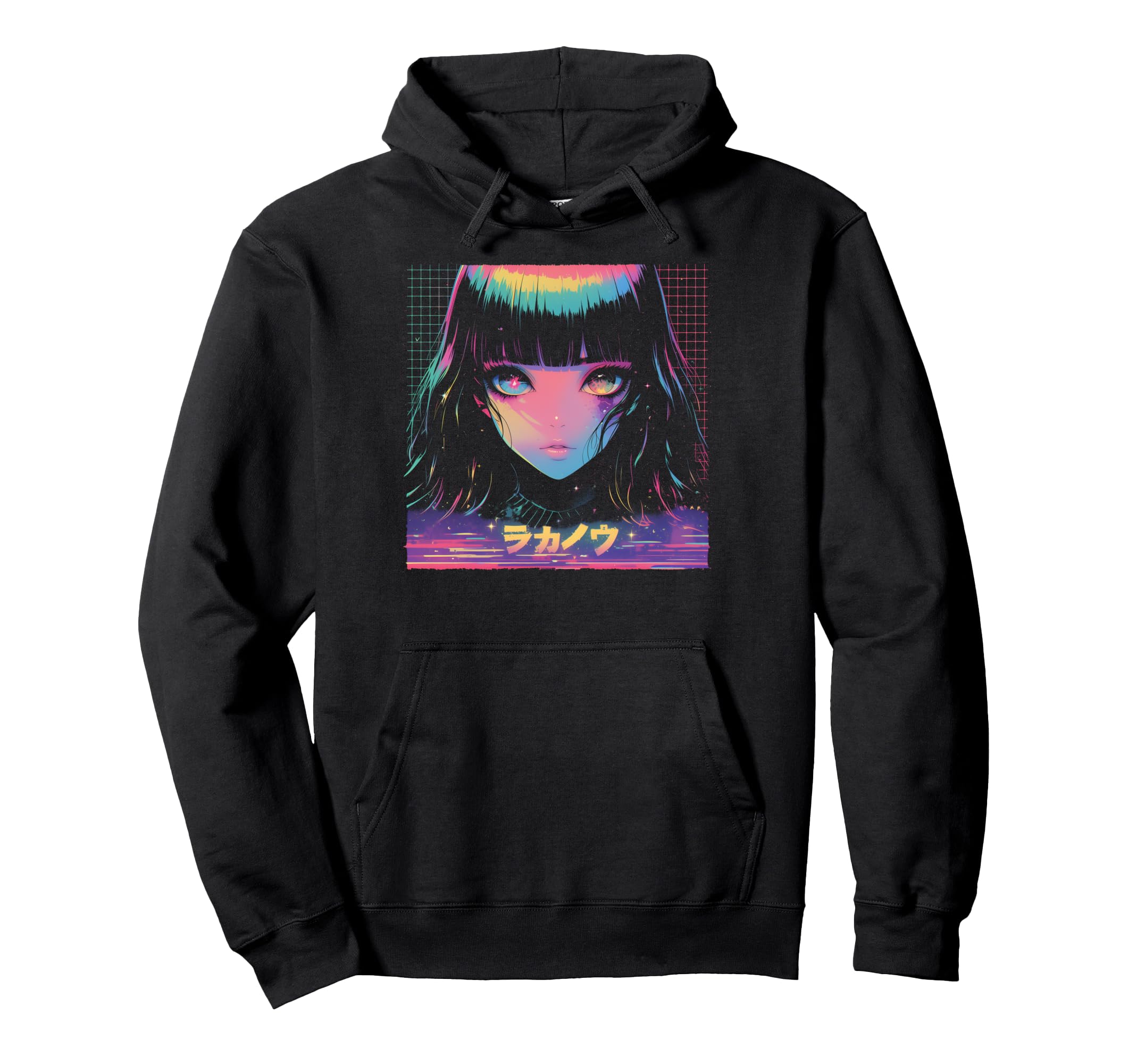 Goth Grunge Demon Anime Waifu Hoodie - Fun Novelty Design for Adults - T-Shirt, Sweatshirt, Hoodie
