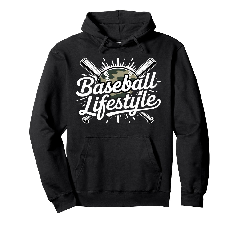 Baseball Lifestyle Bats Game Day Hoodie - Casual Everyday Wear Men Women - T-Shirt, Sweatshirt, Hoodie