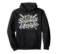 Baseball Lifestyle Bats Game Day Hoodie - Casual Everyday Wear Men Women - T-Shirt, Sweatshirt, Hoodie