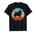 Rough Collie 60S 70S Sunset Dog T-Shirt - Minimalist Print for Adults - T-Shirt, Sweatshirt, Hoodie