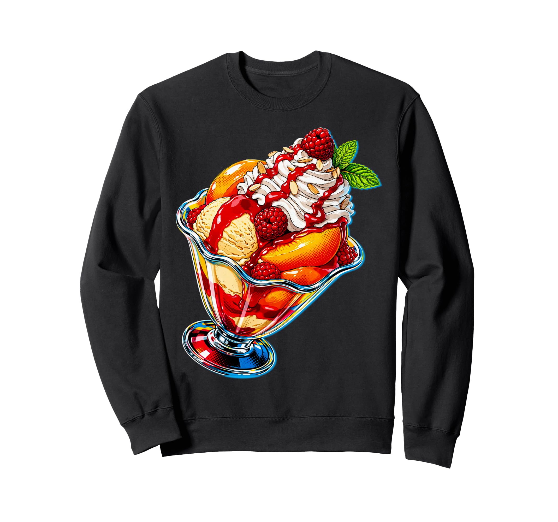 Pop Art S Malt Shop Dessert S Sweatshirt - Custom Art Print Men Women - T-Shirt, Sweatshirt, Hoodie