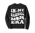 My Baseball Mom Era Groovy Sweatshirt - Custom Art Print for Adults - T-Shirt, Sweatshirt, Hoodie