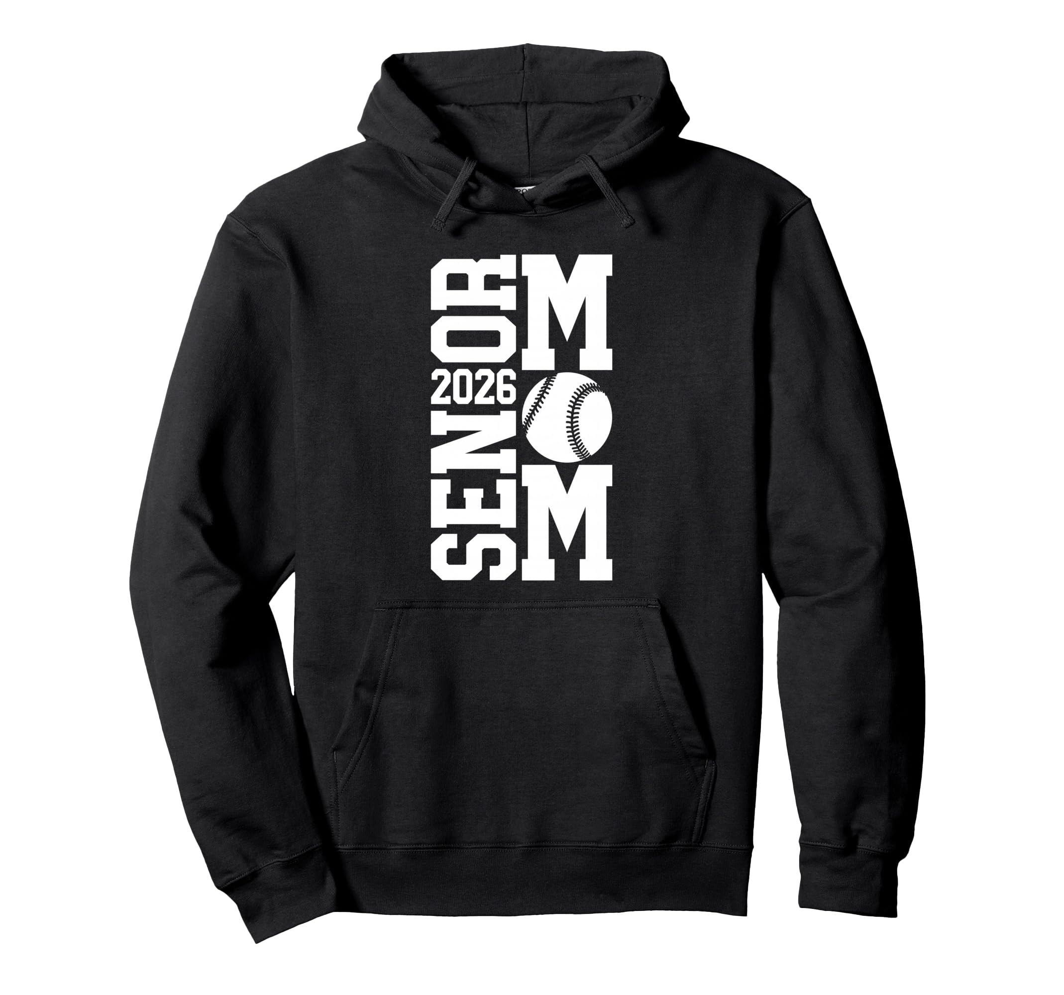 Baseball Senior Mom Class 2026 Senior Hoodie - Novelty Apparel for Adults - T-Shirt, Sweatshirt, Hoodie