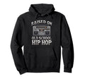 Raised Old School Graffiti Rap Hip Hoodie - Fun Novelty Design for Adults - T-Shirt, Sweatshirt, Hoodie