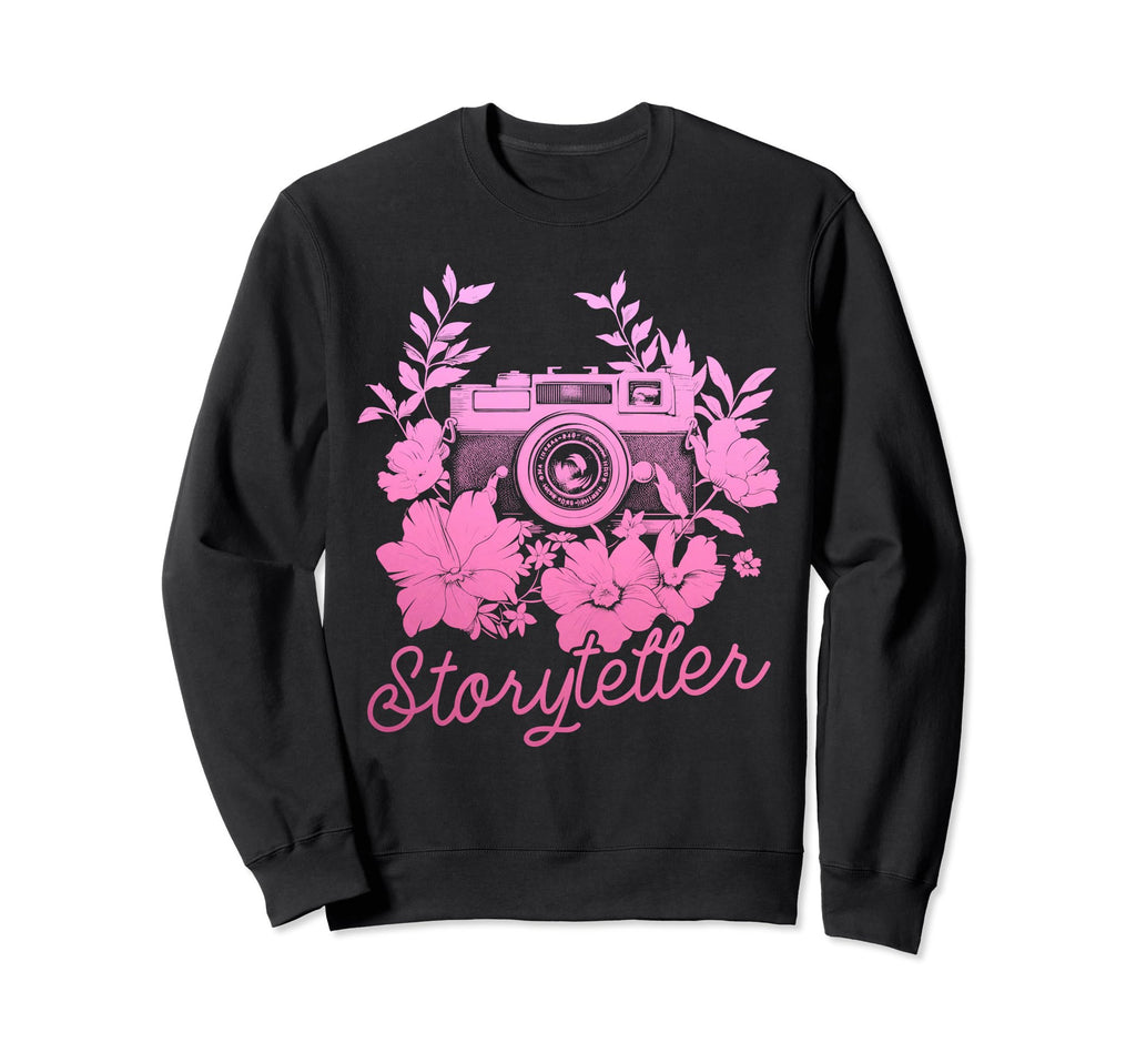 Photographer Storyteller Camera Sweatshirt - Minimalist Print Unisex - T-Shirt, Sweatshirt, Hoodie