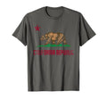 State California Flag Distressed Gift T-Shirt - Custom Art Print Unisex - T-Shirt, Sweatshirt, Hoodie