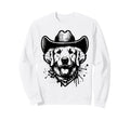 Happy Golden Retriever Cowboy Sweatshirt - Minimalist Print for Adults - T-Shirt, Sweatshirt, Hoodie