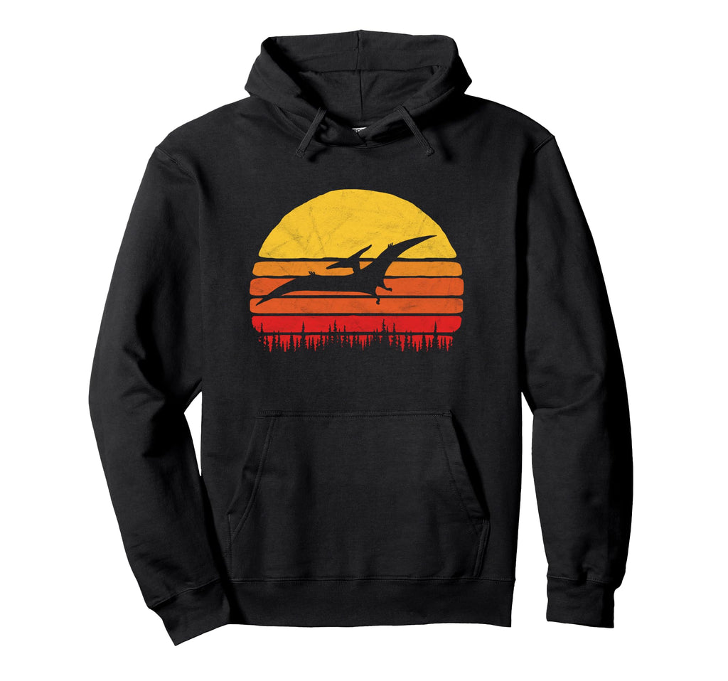 Pterodactyl Dinosaur Sun Hoodie - Casual Everyday Wear for Adults - T-Shirt, Sweatshirt, Hoodie