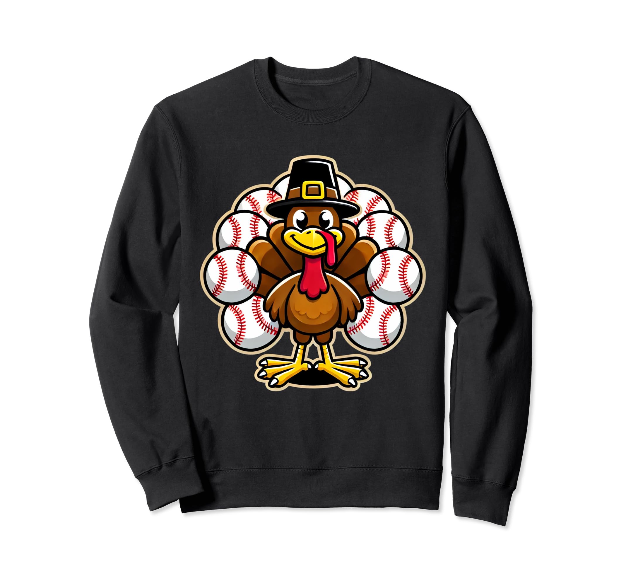Baseball Turkey Funny Sweatshirt - Aesthetic Graphic for Adults - T-Shirt, Sweatshirt, Hoodie