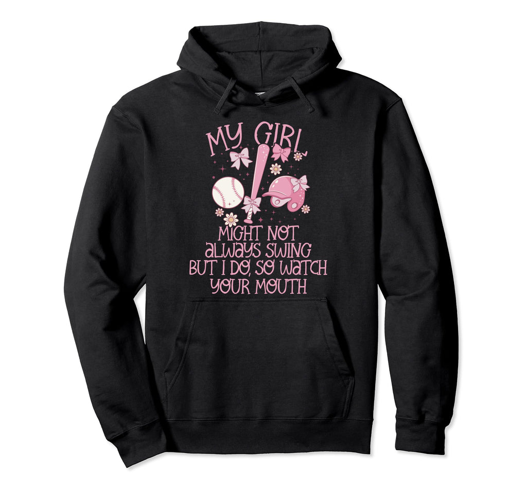 Baseball Outfit Moms My Might Not Hoodie - Trendy Graphic for Adults - T-Shirt, Sweatshirt, Hoodie