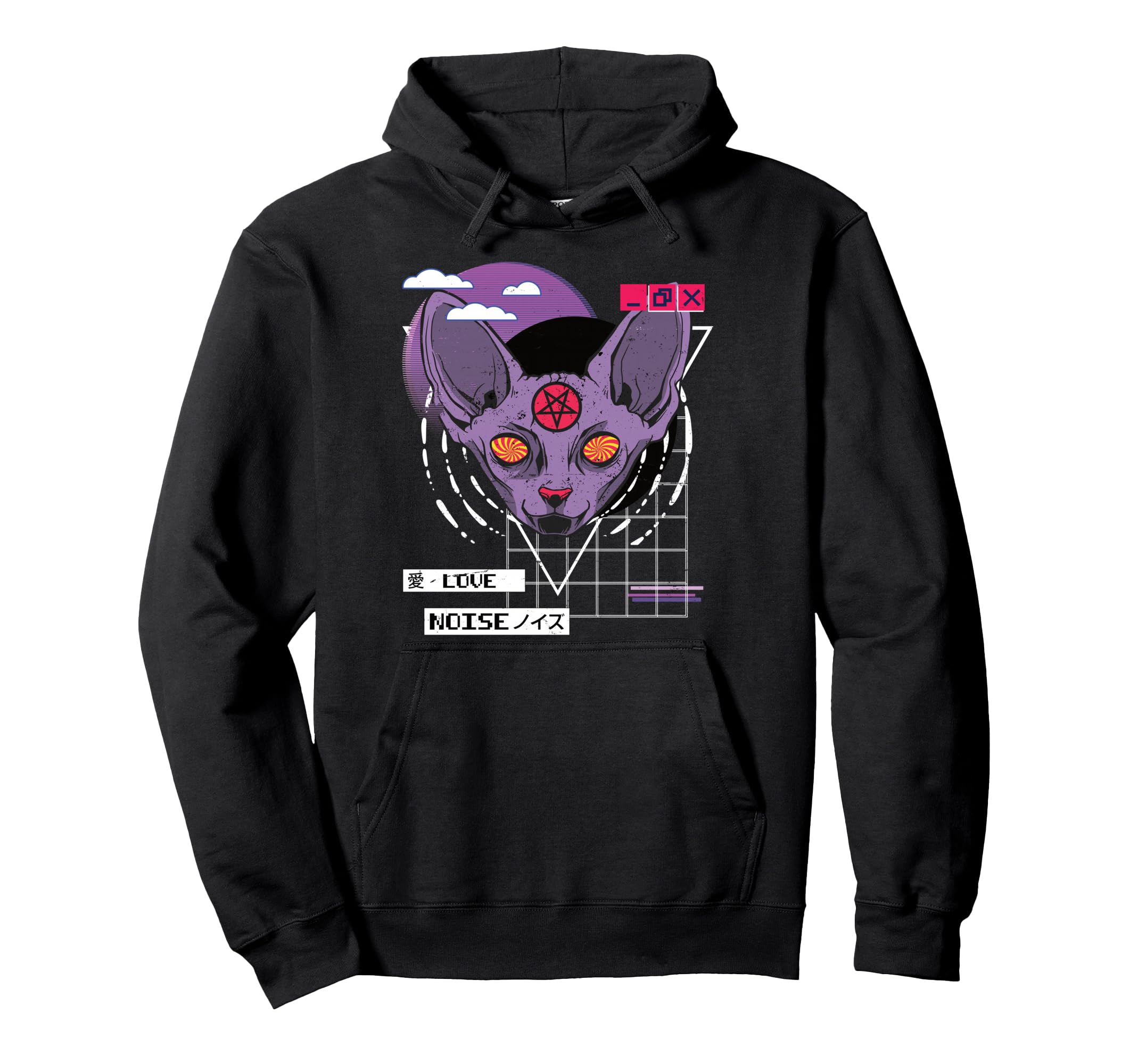 Vaporwave Aesthetic Japanese Korean Hoodie - Aesthetic Graphic Men Women - T-Shirt, Sweatshirt, Hoodie