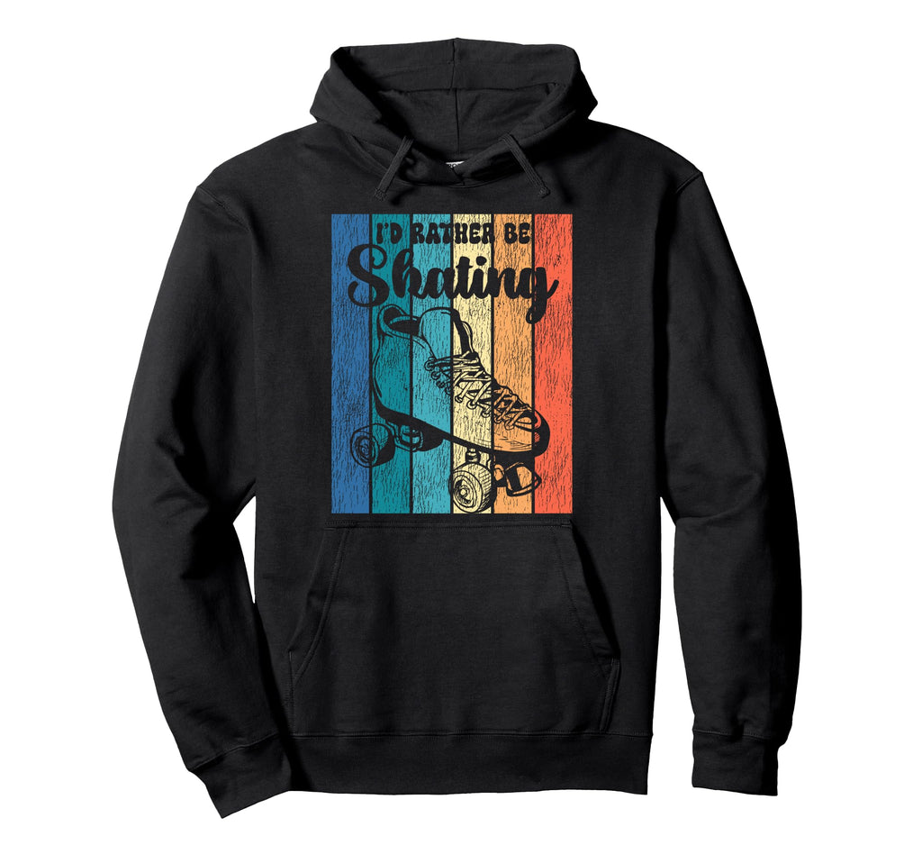 Roller Skating Skate 1970S Black Afro Hoodie - Streetwear Style for Adults - T-Shirt, Sweatshirt, Hoodie