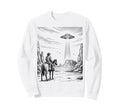 Cowboy Ufo Encounter Western Sweatshirt - Custom Art Print for Adults - T-Shirt, Sweatshirt, Hoodie