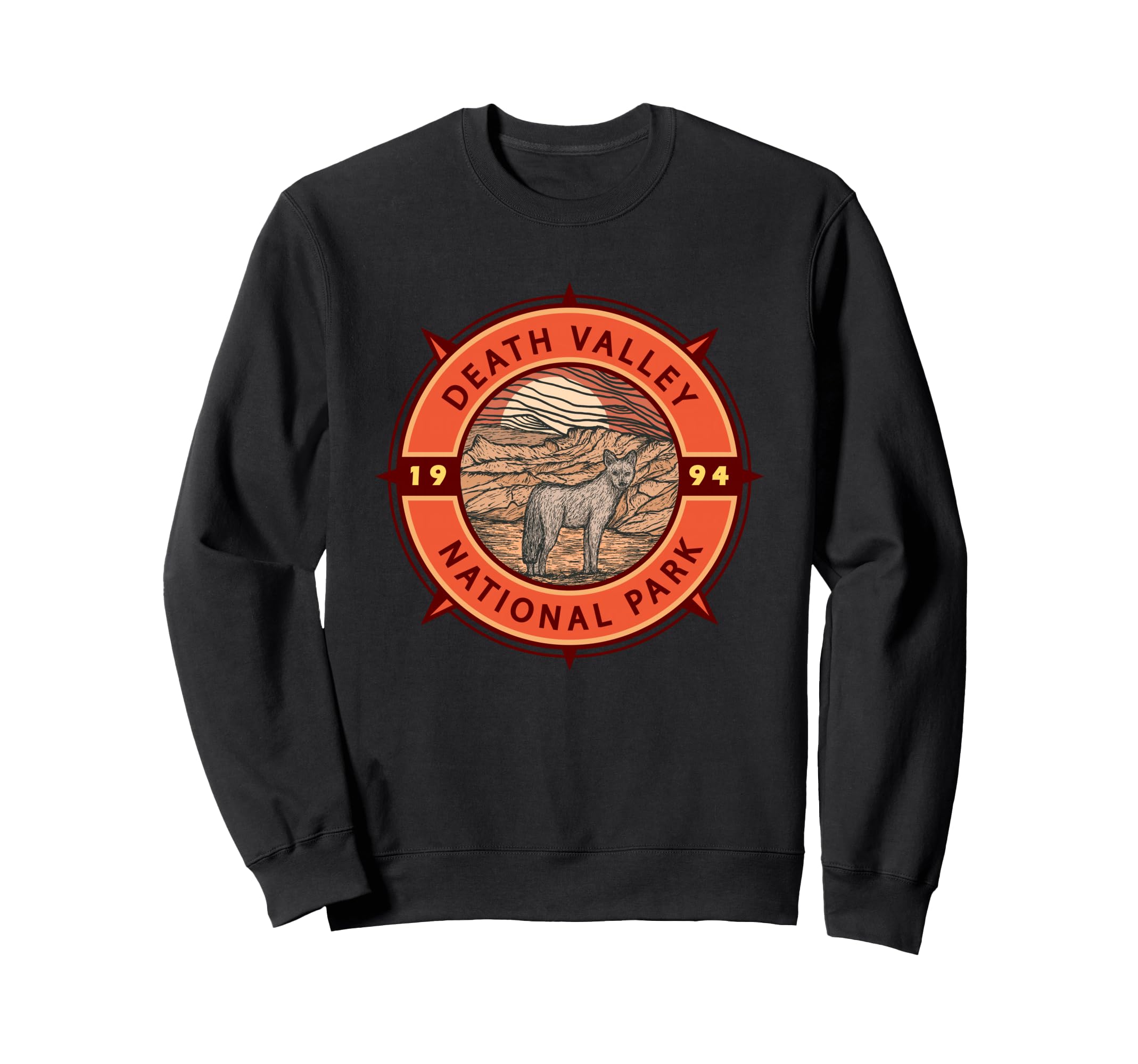 Death Valley National Park Coyote Sweatshirt - Novelty Apparel Unisex - T-Shirt, Sweatshirt, Hoodie
