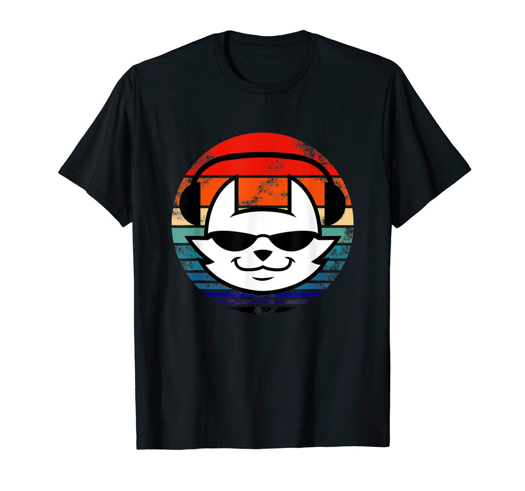 Cat 60S 70S Sunset Theme T-Shirt - Casual Everyday Wear for Adults - T-Shirt, Sweatshirt, Hoodie
