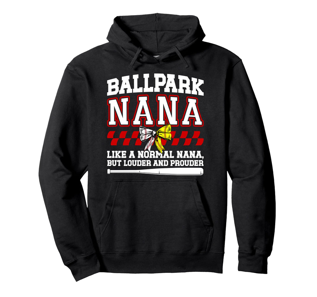 Ballpark Nana Definition Baseball Hoodie - Fun Novelty Design for Adults - T-Shirt, Sweatshirt, Hoodie