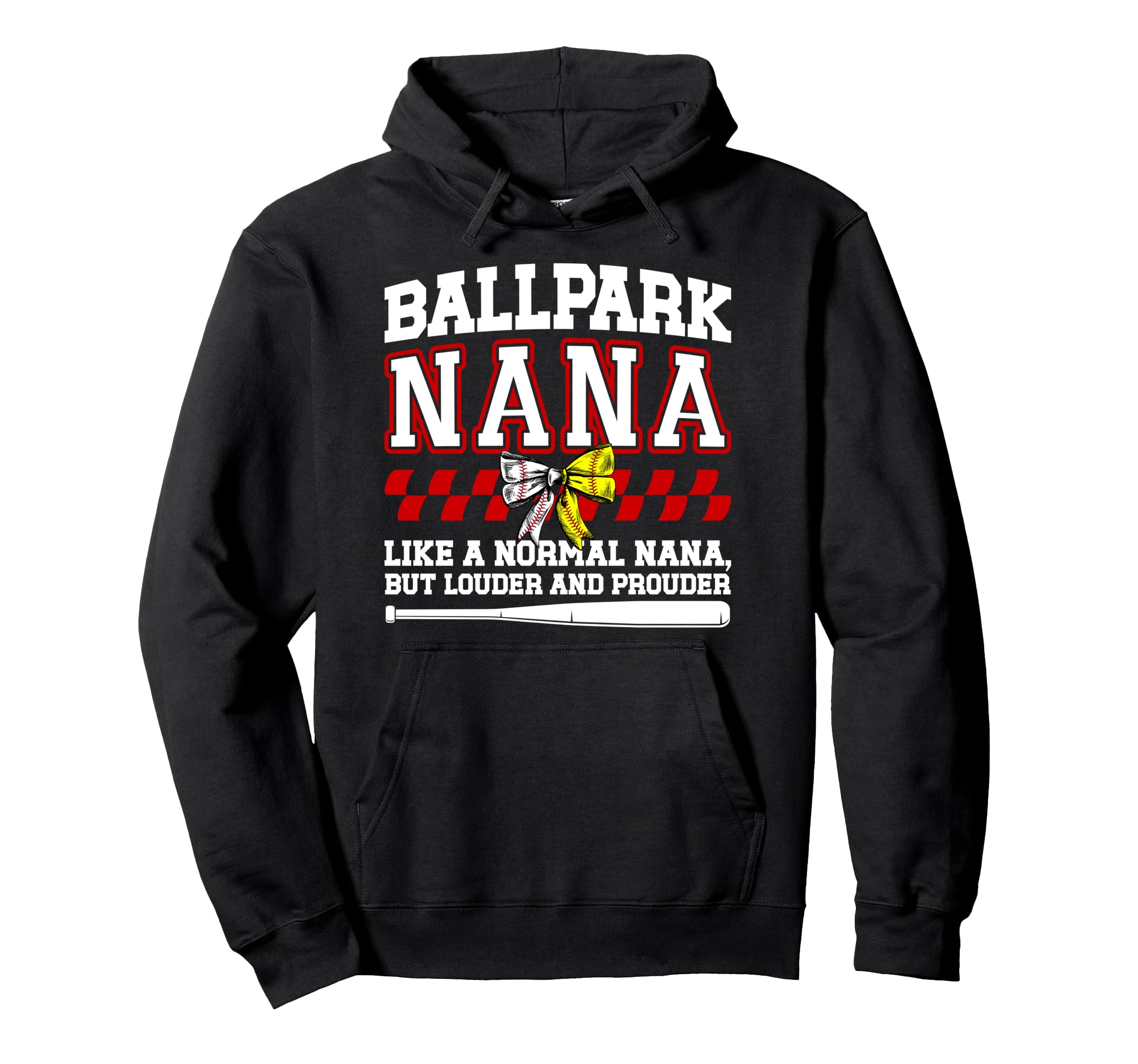 Ballpark Nana Definition Baseball Hoodie - Fun Novelty Design for Adults - T-Shirt, Sweatshirt, Hoodie