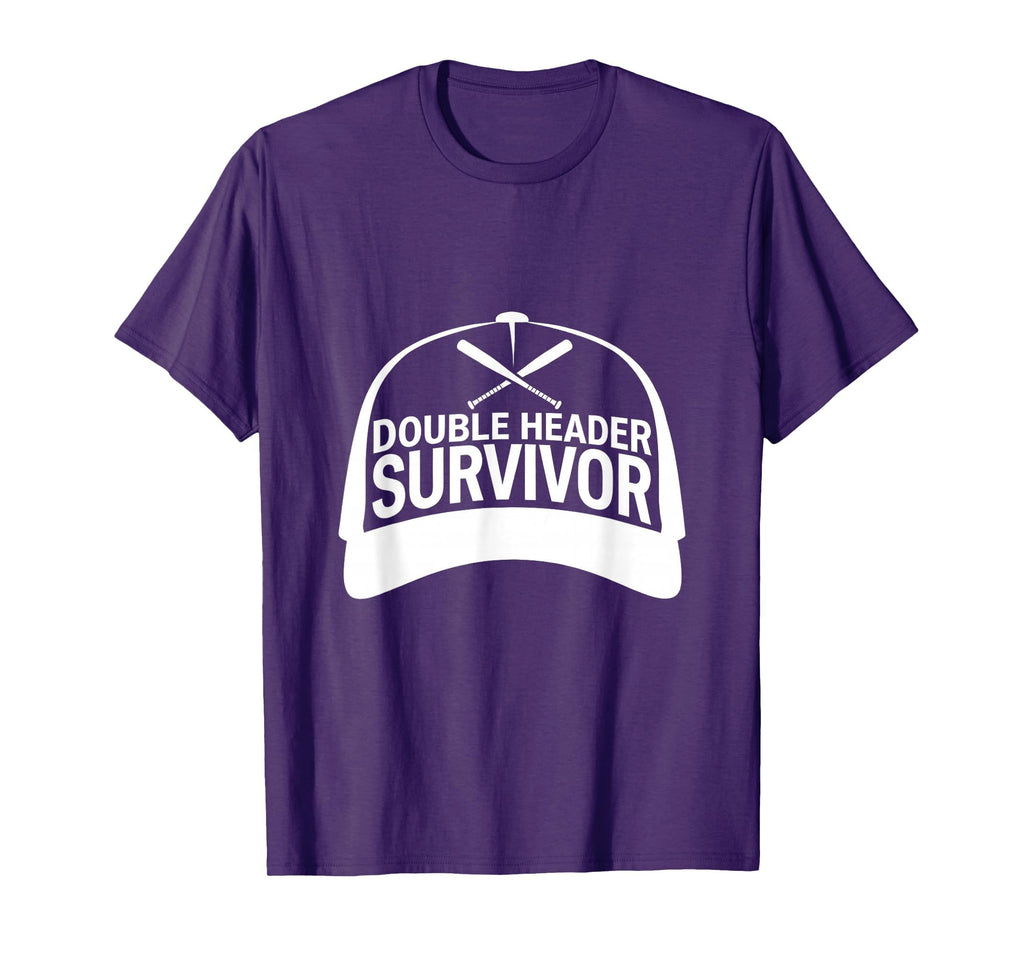 Double Header Survivor Baseball Mom T-Shirt - Graphic Print for Adults - T-Shirt, Sweatshirt, Hoodie