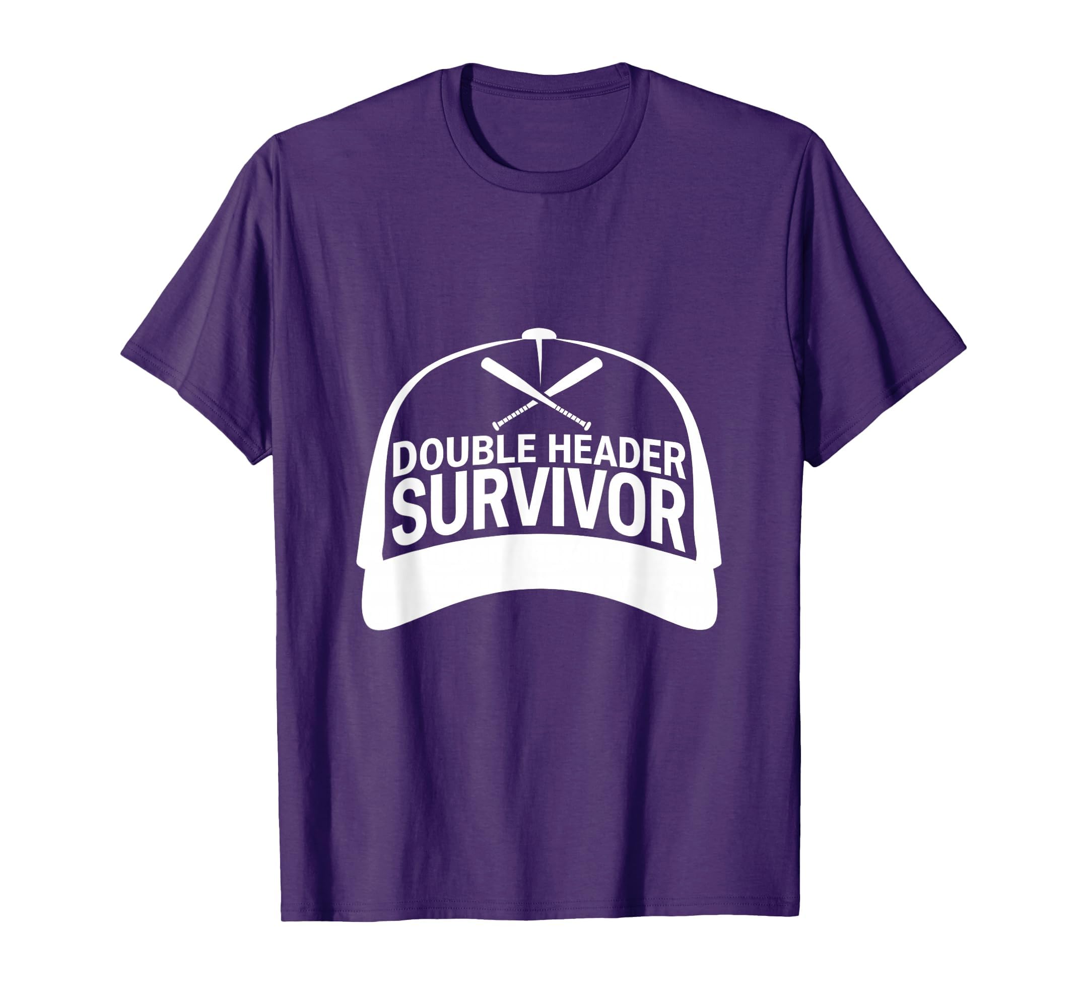 Double Header Survivor Baseball Mom T-Shirt - Graphic Print for Adults - T-Shirt, Sweatshirt, Hoodie
