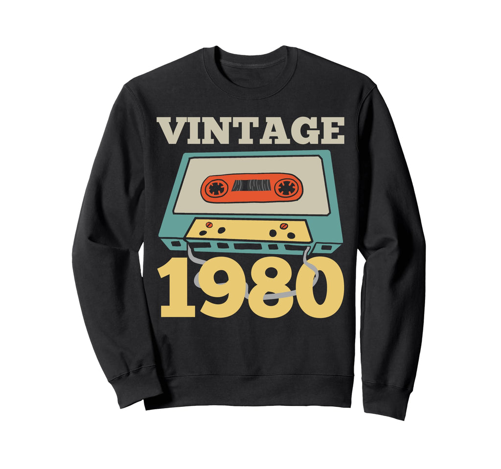 1980 Birthday Party Cassette Tape Sweatshirt - Aesthetic Graphic Men Women - T-Shirt, Sweatshirt, Hoodie