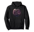 Vaporwave Aesthetic Futurism Heart Hoodie - Casual Everyday Wear Men Women - T-Shirt, Sweatshirt, Hoodie
