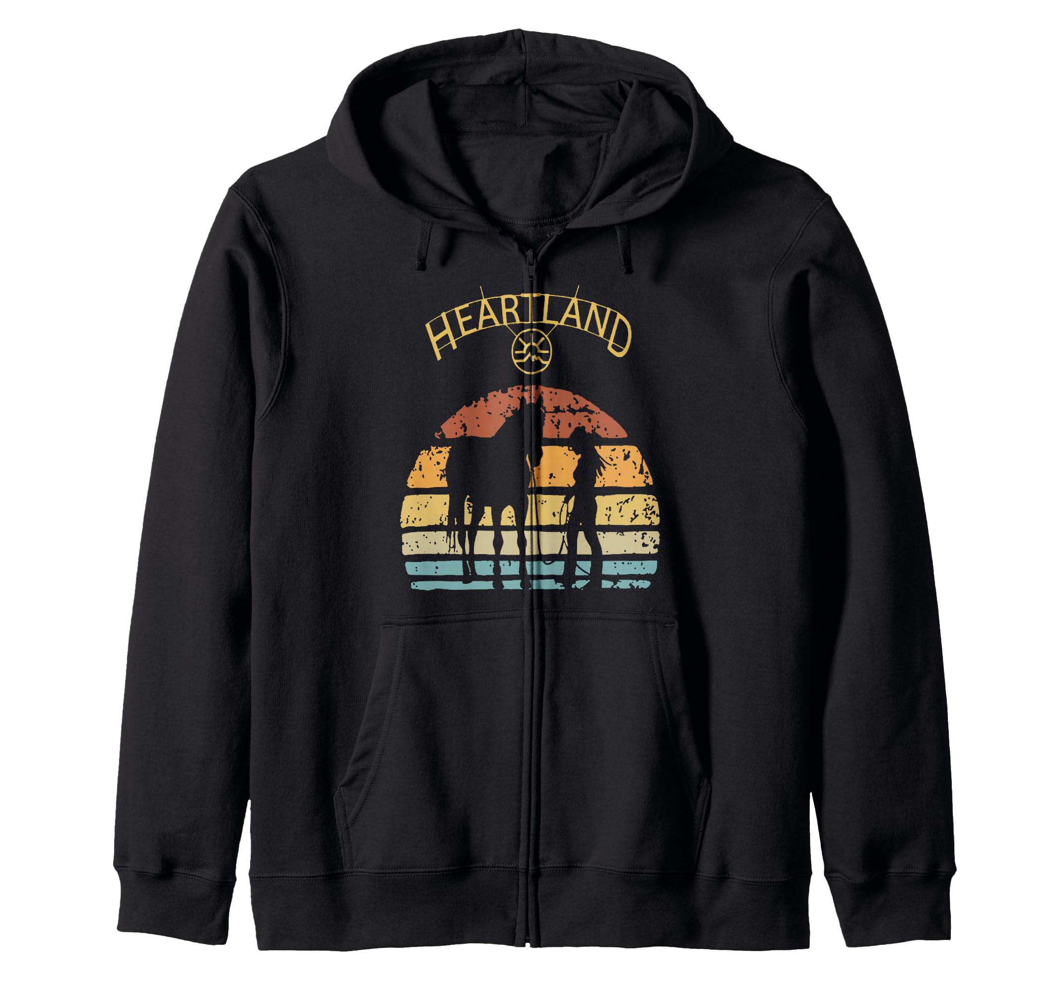 Funny Heartland Sunset T-Shirt - Casual Everyday Wear for Adults - T-Shirt, Sweatshirt, Hoodie