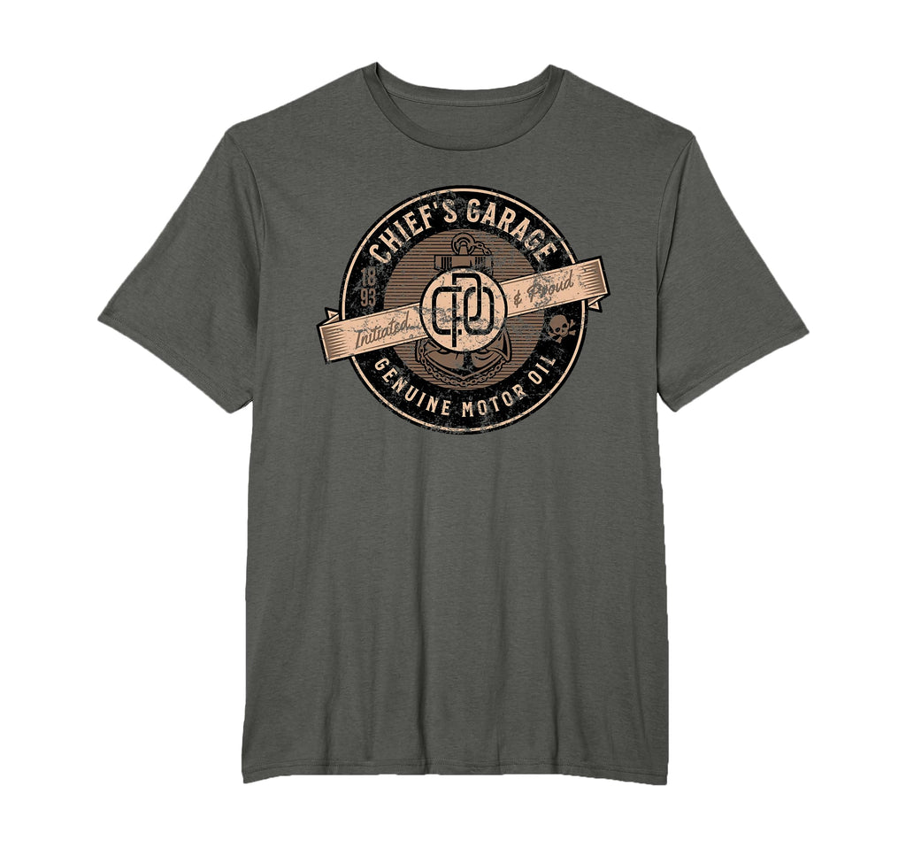 Chiefs Garage Genuine Motor Oil 1893 T-Shirt - Graphic Print for Adults - T-Shirt, Sweatshirt, Hoodie